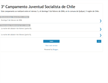 Tablet Screenshot of campamentosocialista.blogspot.com