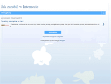 Tablet Screenshot of jakzarobicwsieci.blogspot.com
