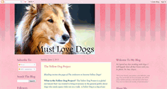 Desktop Screenshot of mustlovedogs-kim.blogspot.com