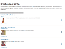 Tablet Screenshot of brechoalizinha.blogspot.com