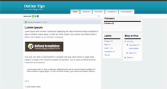 Desktop Screenshot of onlinetips-deluxetemplates.blogspot.com