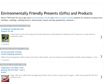 Tablet Screenshot of environmentally-friendly-presents.blogspot.com