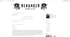 Desktop Screenshot of derangedmylove.blogspot.com