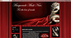 Desktop Screenshot of masquerademasksnews.blogspot.com