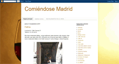 Desktop Screenshot of comiendosemadrid.blogspot.com