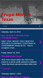 Mobile Screenshot of frugalmomintx.blogspot.com