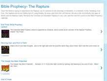 Tablet Screenshot of bibleprophecy-rapture.blogspot.com