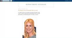 Desktop Screenshot of konsument-sverige.blogspot.com
