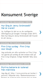 Mobile Screenshot of konsument-sverige.blogspot.com