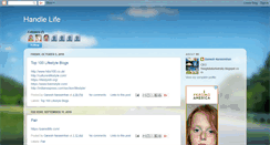 Desktop Screenshot of handlelife.blogspot.com