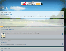 Tablet Screenshot of handlelife.blogspot.com