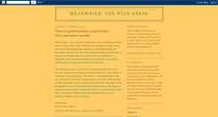 Desktop Screenshot of meanwhilethewildgeese.blogspot.com