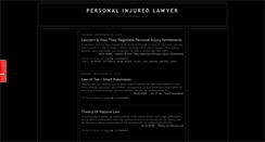 Desktop Screenshot of personalinjuredlawyer.blogspot.com