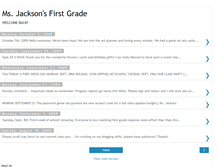 Tablet Screenshot of msjacksonsfirstgrade.blogspot.com