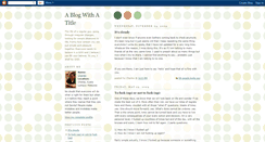 Desktop Screenshot of blogwithtitle.blogspot.com