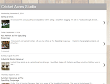 Tablet Screenshot of cricketacresstudio.blogspot.com