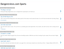 Tablet Screenshot of dangereviewssports.blogspot.com