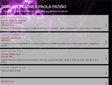 Tablet Screenshot of comunicacionespaolapatino1.blogspot.com