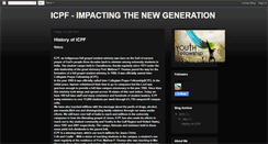 Desktop Screenshot of icpf-impactingthenewgeneration.blogspot.com