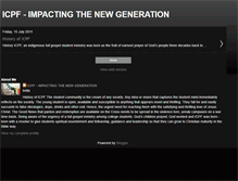 Tablet Screenshot of icpf-impactingthenewgeneration.blogspot.com