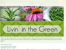 Tablet Screenshot of livininthegreen.blogspot.com