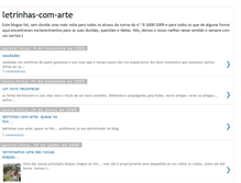 Tablet Screenshot of letrinhas-com-arte.blogspot.com