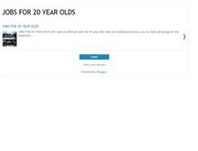 Tablet Screenshot of jobsfor20yearolds.blogspot.com