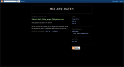 Desktop Screenshot of mix-and-match.blogspot.com