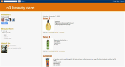 Desktop Screenshot of n3cosmetics.blogspot.com