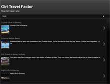 Tablet Screenshot of girltravelfactor.blogspot.com