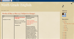 Desktop Screenshot of cohen9english.blogspot.com