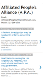 Mobile Screenshot of affiliatedpeoplesalliance.blogspot.com