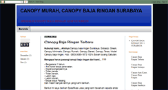 Desktop Screenshot of canopy-no-1-surabaya.blogspot.com