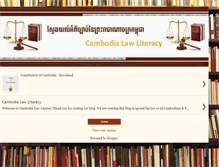 Tablet Screenshot of cambodialaw.blogspot.com