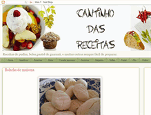 Tablet Screenshot of cantinho-dasreceitas.blogspot.com