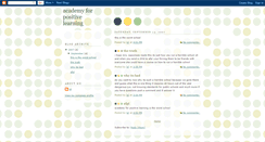 Desktop Screenshot of academyforpositivelearning.blogspot.com