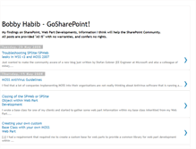 Tablet Screenshot of gosharepoint.blogspot.com