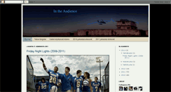 Desktop Screenshot of intheaudienceblog.blogspot.com