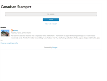 Tablet Screenshot of canadianstamper.blogspot.com