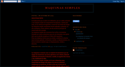 Desktop Screenshot of maquinassimplesonce.blogspot.com