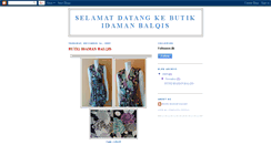 Desktop Screenshot of butikbalqis-online.blogspot.com