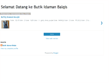Tablet Screenshot of butikbalqis-online.blogspot.com
