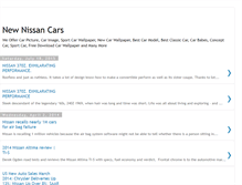 Tablet Screenshot of new-nissancars.blogspot.com