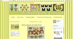 Desktop Screenshot of heatherscookiecreations.blogspot.com