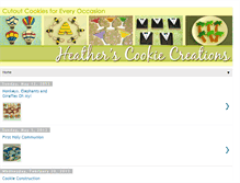 Tablet Screenshot of heatherscookiecreations.blogspot.com