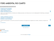 Tablet Screenshot of foroambientalriocuarto.blogspot.com