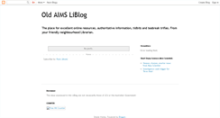 Desktop Screenshot of aimsliblog.blogspot.com