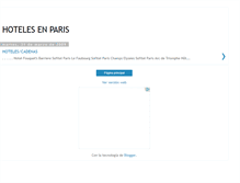 Tablet Screenshot of hotelesenparisfrance.blogspot.com