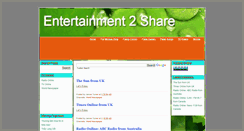 Desktop Screenshot of entertainment2share-tvonline.blogspot.com