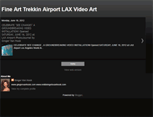 Tablet Screenshot of finearttrekkinairportlaxvideoart.blogspot.com